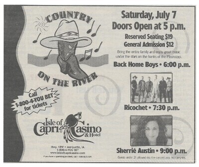 Austin, Sherrie--Ricochet / Marquette, IA (Isle of Capri Casino + Hotel) / 2001