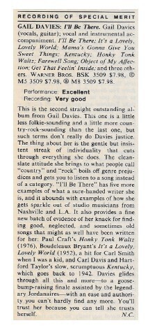 Davies, Gail / I'll Be There / 1981