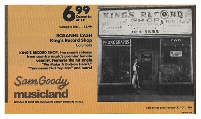 Cash, Rosanne / King&#39;s Record Shop | January 1988