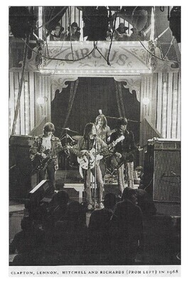 Lennon, John / London, UK (InterTel Studios) | December 1968 | with Eric Clapton, Mitch Mitchell, Keith Richards