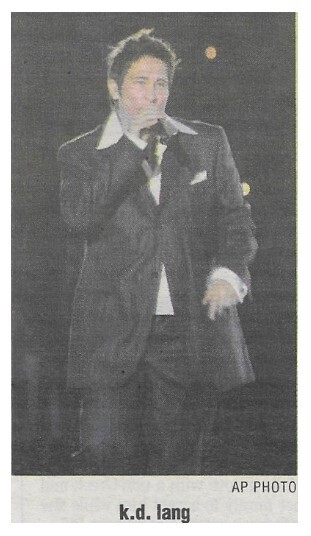 Lang, K.D. / On Stage-Black Suit-Dark Background | 2002