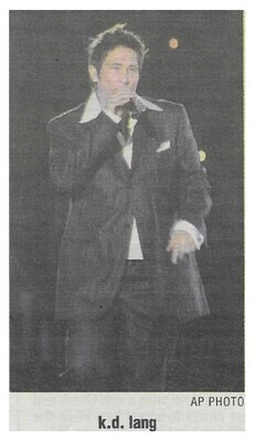 Lang, K.D. / On Stage-Black Suit-Dark Background | 2002