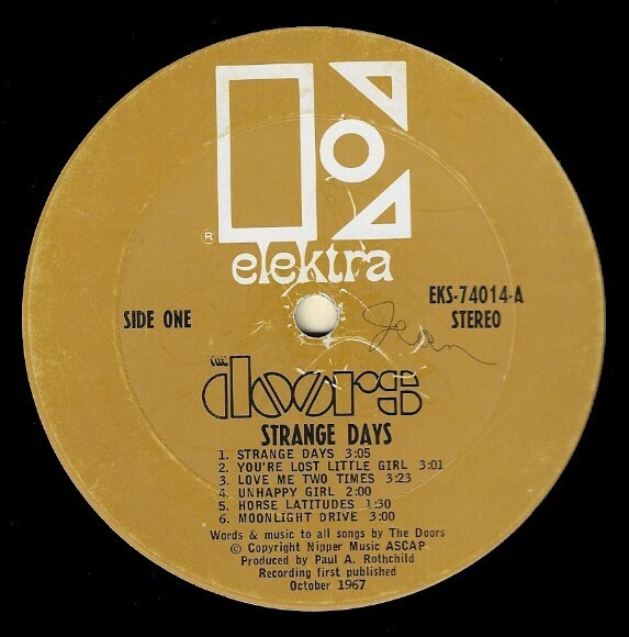 Doors, The / Strange Days | Elektra EKS-74014 | October 1967