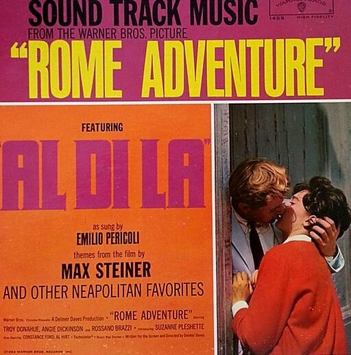 Various Artists / Rome Adventure (Sound Track Music) | Warner Bros. WS-1458 | May 1962