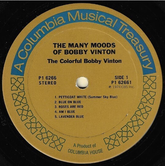 Vinton, Bobby / The Many Moods of Bobby Vinton | Columbia House P1-6266 | 1974