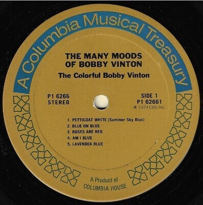 Vinton, Bobby / The Many Moods of Bobby Vinton | Columbia House P1-6266 | 1974