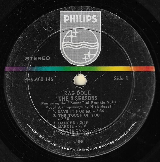 Four Seasons, The / Rag Doll | Philips PHS-600-146 | July 1964