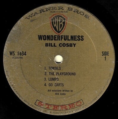 Cosby, Bill / Wonderfulness | Warner Bros. WS-1634 | May 1966