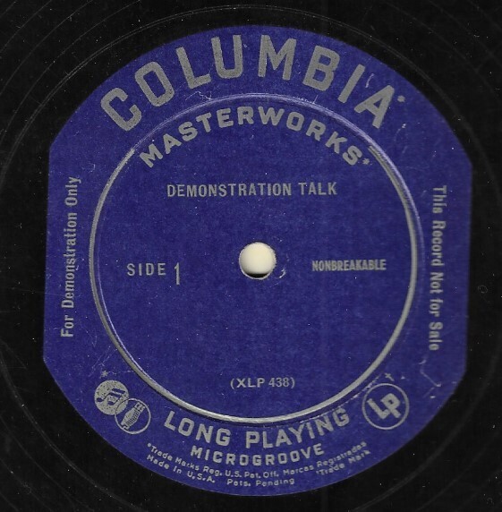 Levant, Oscar / Rhapsody in Blue | Columbia Masterworks | Demonstration Record