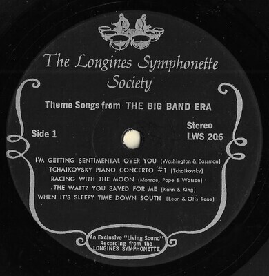 Longines Symphonette / Theme Songs From the Big Band Era | Longines LWS-206 | Stereo | 1966