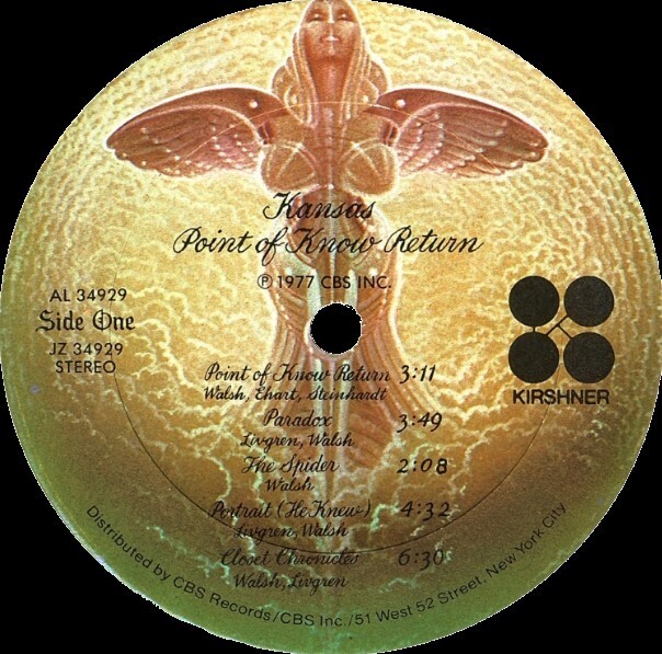 Kansas / Point of Know Return | Kirshner JZ-34929 | October 1977