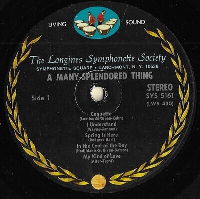 Cole, Nat King / A Many-Splendored Thing | Longines SYS-5161 | Stereo | 1965