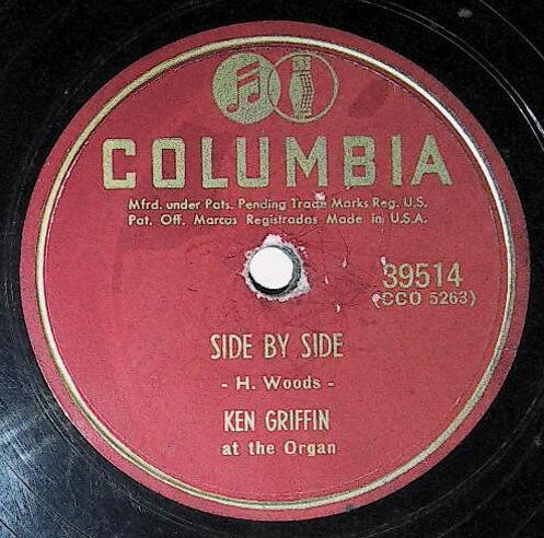 Griffin, Ken / Side By Side | Columbia 39514 | September 1951