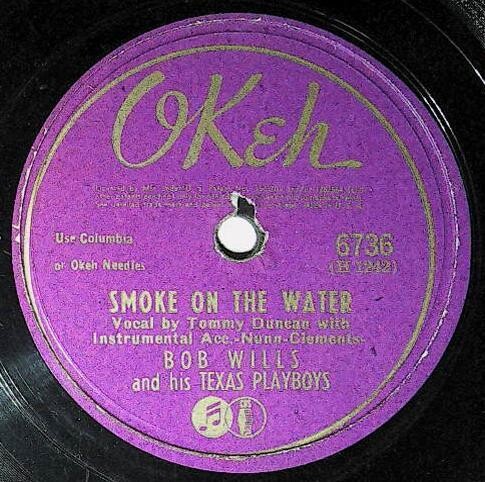 Wills, Bob / Smoke On the Water | Okeh 6736 | February 1945