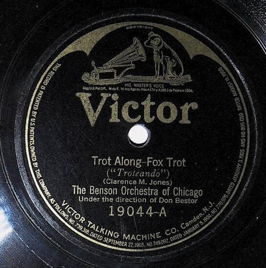 Benson Orchestra of Chicago / Trot Along | Victor 19044 | July 1923