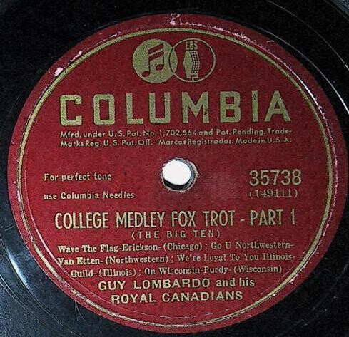 Lombardo, Guy / College Medley Fox Trot (The Big Ten) | Columbia 35738 | 1945