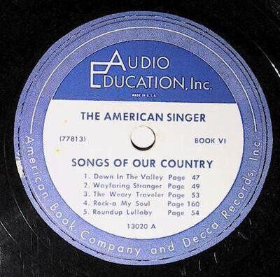 Uncredited Artists / The American Singer - Songs of Our Country | Audio Education 13020 | Book VI