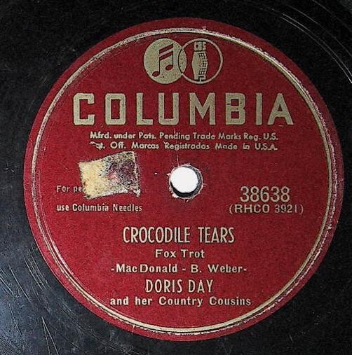 Day, Doris / Crocodile Tears | Columbia 38638 | November 1949