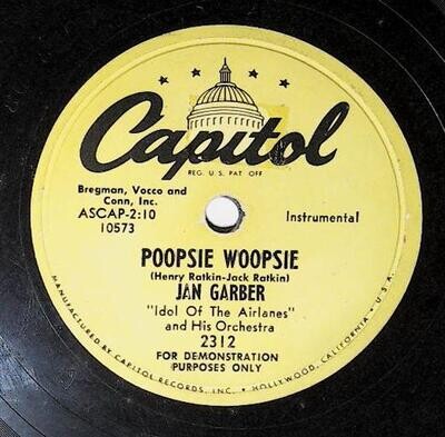 Garber, Jan / Poopsie Woopsie | Capitol 2312 | Promo | 1952