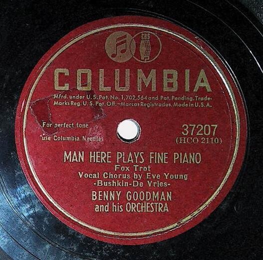 Goodman, Benny / Man Here Plays Fine Piano | Columbia 37207 | December 1946