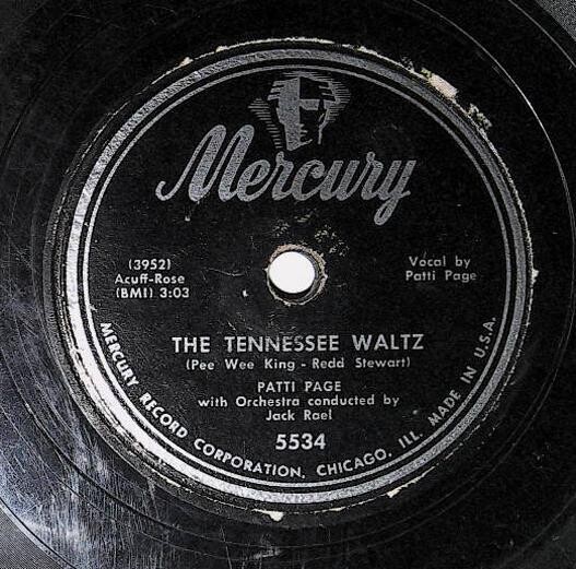 Page, Patti / The Tennessee Waltz | Mercury 5534 | November 1950