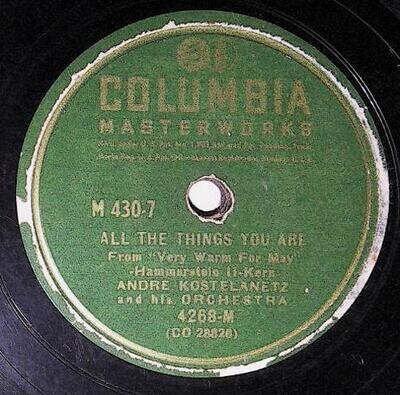Kostelanetz, Andre / All the Things You Are | Columbia Masterworks 4268-M | 1941