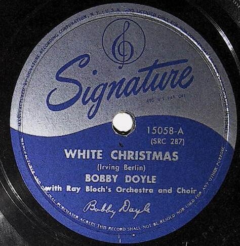 Doyle, Bobby / White Christmas | Signature 15058 | December 1946