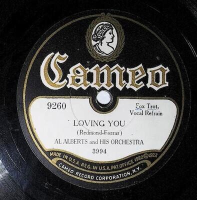 Alberts, Al / Loving You | Cameo 9260 | Cliff Roberts | 1929