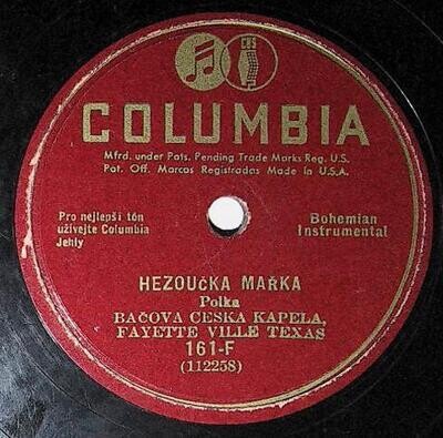 Bacova Ceska Kapela / Hezoucka Marka | Columbia 161-F | Bohemian