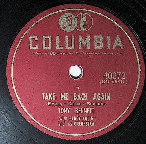 Bennett, Tony / Take Me Back Again | Columbia 40272 | June 1954