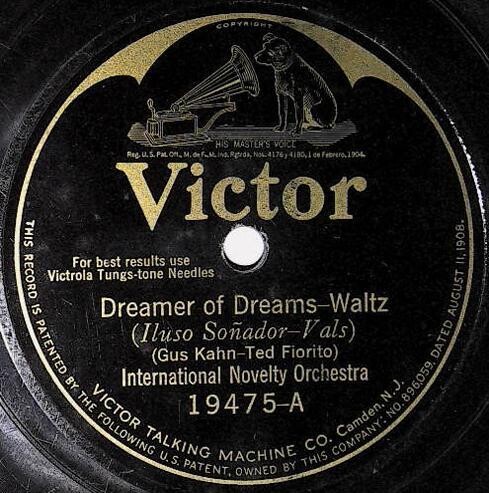 International Novelty Orchestra / Dreamer of Dreams | Victor 19475 | November 1924