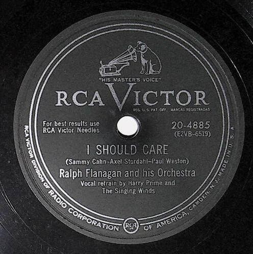 Flanagan, Ralph / I Should Care | RCA Victor 20-4885 | Harry Prime | 1952