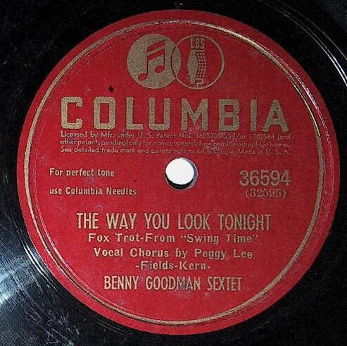 Goodman, Benny / The Way You Look Tonight | Columbia 36594 | May 1942