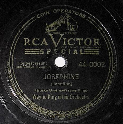 King, Wayne / Josephine | RCA Victor 44-0002 | Coin Operators | 1945
