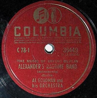 Goodman, Al / Alexander&#39;s Ragtime Band | Columbia 36449 | December 1941