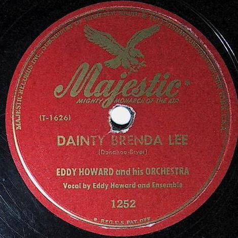 Howard, Eddy / Dainty Brenda Lee | Majestic 1252 | 1948