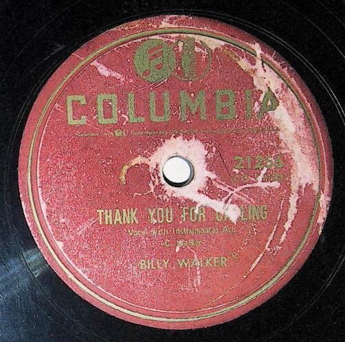 Walker, Billy / Thank You For Calling | Columbia 21256 | April 1954