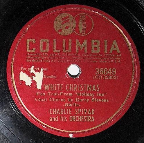 Spivak, Charlie / White Christmas | Columbia 36649 | October 1942