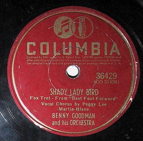 Goodman, Benny / Shady Lady Bird | Columbia 36429 | November 1941