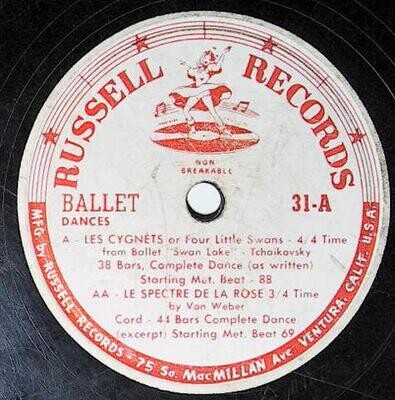 Uncredited Artists / Ballet Dances | Russell Records 31 | Les Cygnets