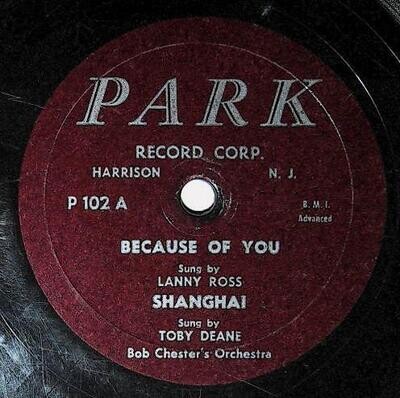 Various Artists / Because of You + 3 | Park P-102 | Lanny Ross