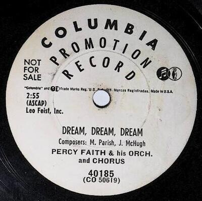 Faith, Percy / Dream, Dream, Dream | Columbia 40185 | Promo | 1954