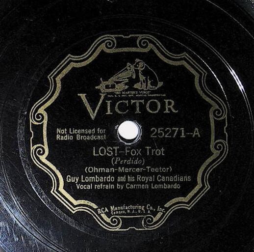 Lombardo, Guy / Lost | Victor 25271 | No Greater Love | 1938