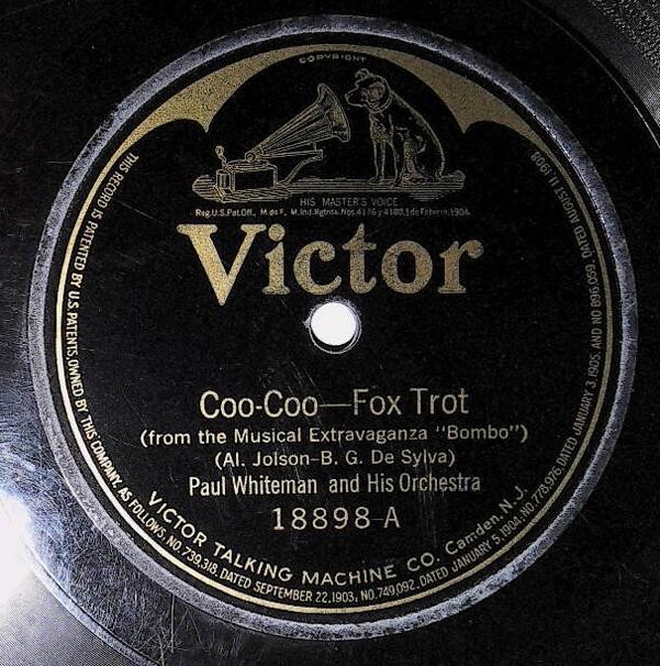 Whiteman, Paul / Coo-Coo | Victor 18898 | July 1922