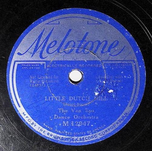 Van Eps Dance Orchestra / Little Dutch Mill | Melotone M-12947 | 1934