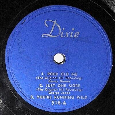 Various Artists / Poor Old Me + 4 | Dixie 516 | George Jones | 1957