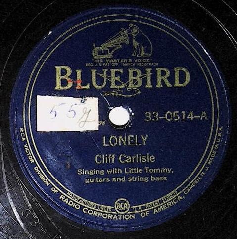 Carlisle, Cliff / Lonely | Bluebird 33-0514 | July 1944