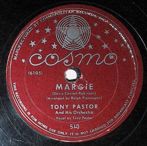 Pastor, Tony / Margie | Cosmo 510 | September 1946