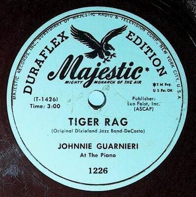 Guarnieri, Johnnie / Tiger Rag | Majestic 1226 | Red Duraflex Edition | 1948
