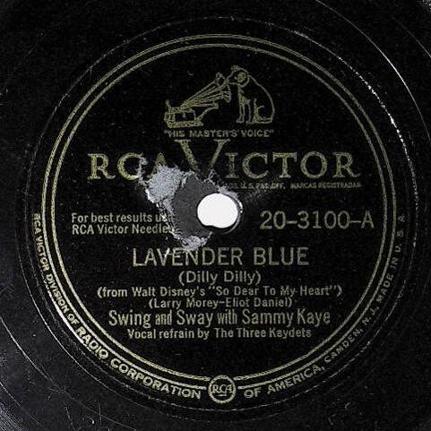 Kaye, Sammy / Lavender Blue (Dilly Dilly) | RCA Victor 20-3100 | November 1948